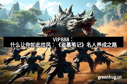 VIP888：什么让你如此拉风：《盗墓笔记》名人养成之路